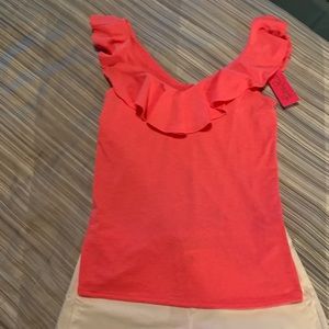 Lilly Pulitzer Alessa Top in Crab Claw Coral - NWT